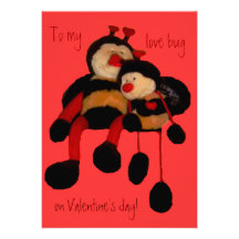 Love bug,Valentine's day! Personalized Invite