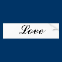 Love bumper stickers