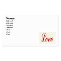 love business card templates
