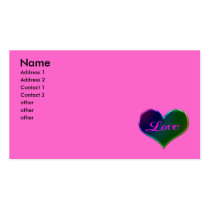 Love Business Card Template