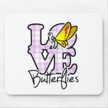 Love Butterflies Mousepads