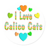 Love Calico Cats stickers