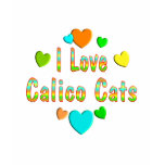 Love Calico Cats t-shirts