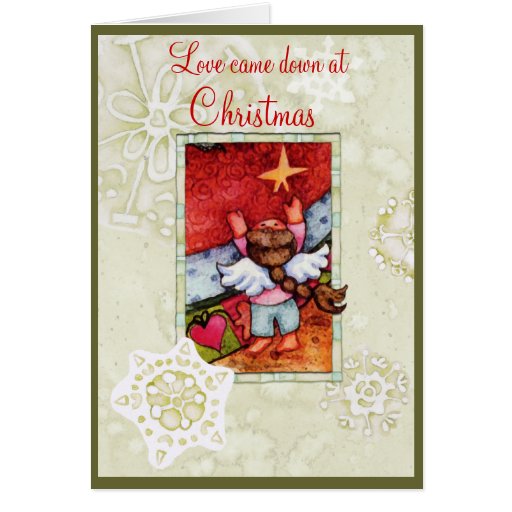 Love came down at Christmas Greeting Card | Zazzle