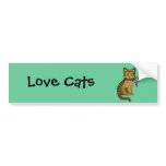 Love Cats bumper stickers