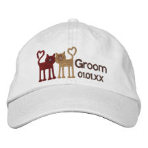 Love Cats Embroidered Baseball Caps