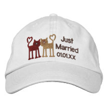 Love Cats Embroidered Hats