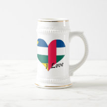 love Central African Republic Mugs