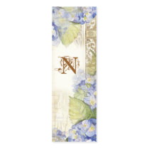 Love & Cherish Blue Hydrangea Floral Wedding Business Cards