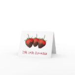 Love Chocolate Strawberry Card