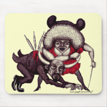 Love corrida abstract graphic art mousepad