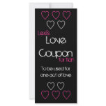 Love Coupon rack cards