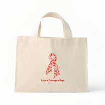 Love Courage Hope Butterfly -  Blood Cancer Tote Bag