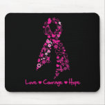 Love Courage Hope Butterfly Ribbon - Breast Cancer