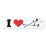 Love Crutches Bumper Sticker