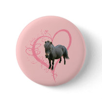 Love Cute Pony Pinback Buttons