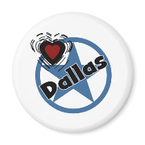 Love Dallas Refrigerator Magnets