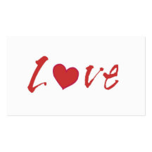 'LOVE' -Dating Agency Business Cards