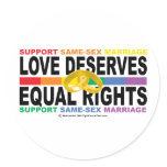 Love Deserves Equal Rights stickers