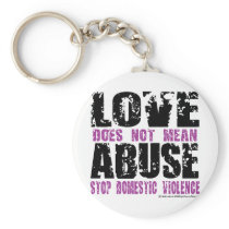 Love Does Not Mean Abuse Key Chains