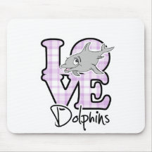 Love Dolphins Mouse Pad