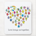 Love Doodle Drops Mouse Pad mousepads