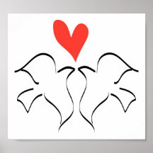 Love Doves Posters