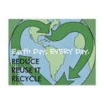 Love Earth -Reduce Reuse Recycle Postcards