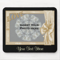 Love Elegant Frame Add Photo Mousepad