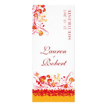 Love Elements (white and red) invitation
