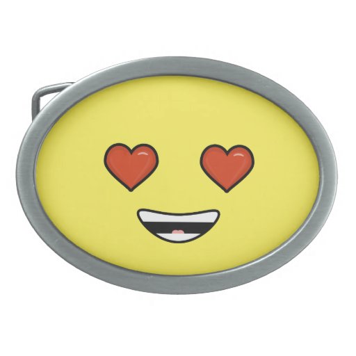 Love Emoji Belt Buckles Zazzle