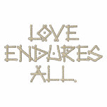 Love endures all Embroidered Shirt embroidered shirts