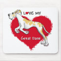 Love Fawnequin Great Dane UC mousepads