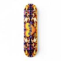 Love Fire Flames Toyblock Design Skate Board