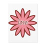 Love Flower design Valentines Day Post Card