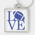 Love Football Large Premium Keychain