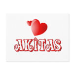 Love for Akitas Post Card