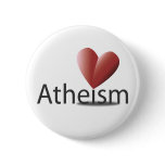 Love for atheism buttons