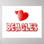 Love for Beagles Print