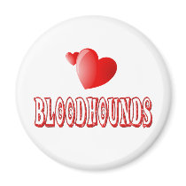 Love for Bloodhounds Magnets