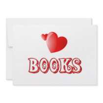 Love for Books Personalized Invite
