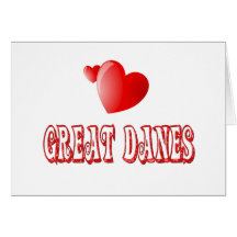 Love for Great Danes Cards