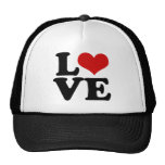 Love For Lovers and Valentines Day Design Mesh Hats