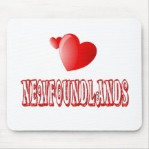 Love for Newfoundlands Mousepad