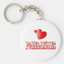 Love for Pomeranians Keychains