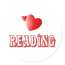 Love for Reading Round Stickers