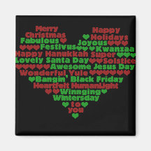 Love for the Holidays Refrigerator Magnet
