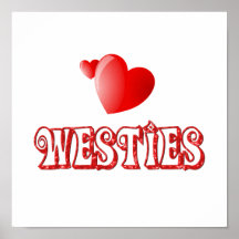 Love for Westies Poster