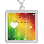 Love Forever Heart Abstract Necklaces