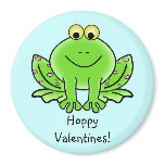 Love Frog Funny Greeting: Hoppy Valentine's Day magnets